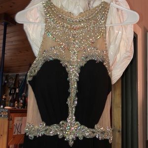 Black Navy Ball Gown.